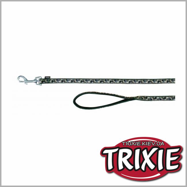 ТРИКСИ Украина - Поводок для собак TRIXIE - Камуфляж (Размер:1,2м/15мм, нейлон)