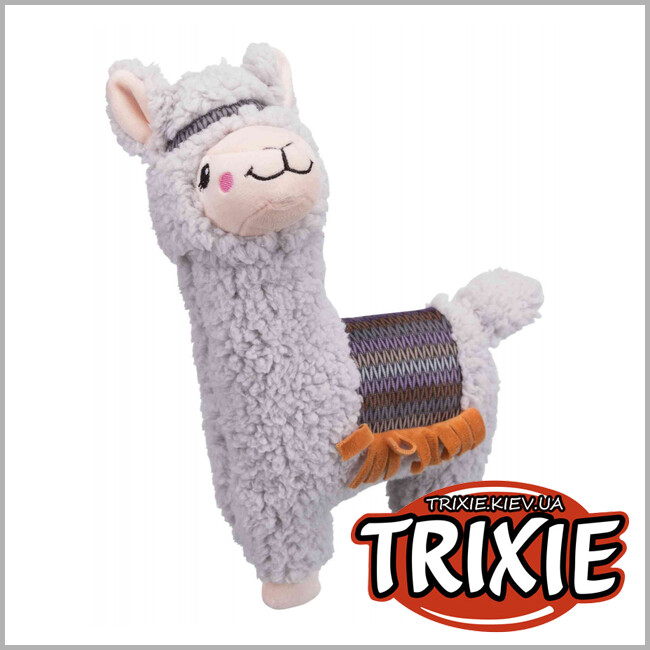 ТРИКСИ Украина - Альпака Trixie Alpaca Dog Toy (плюш со звуком 31 см)