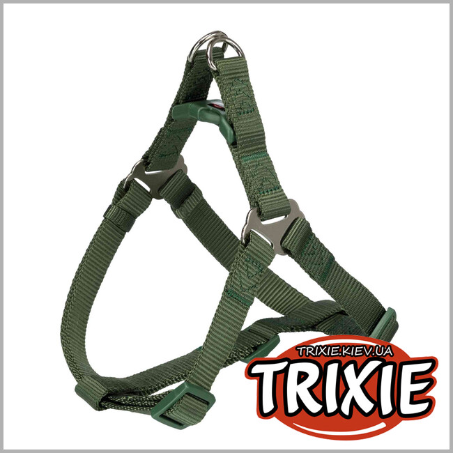 ТРІКСІ Україна - Шлей Premium-TRIXIE (30-40см/10мм, темно-зелений)