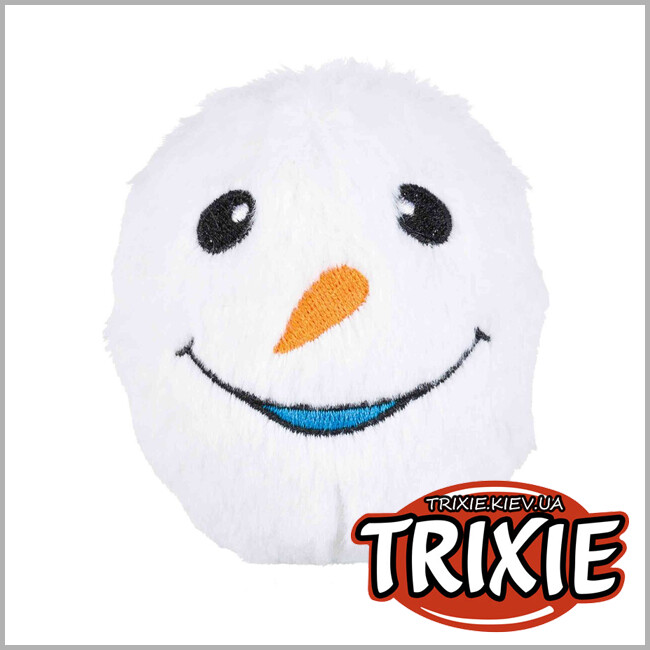 ТРИКСИ Украина - Игрушка Trixie 92497 для собак Рождественская Снежка со звуком плюш 10 см