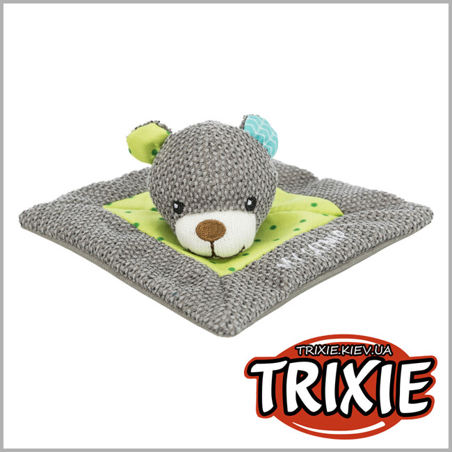 ТРІКСІ Україна - Іграшка ведмедик для кошенят Trixie Junior My Catnip (тканина, 13х13см)