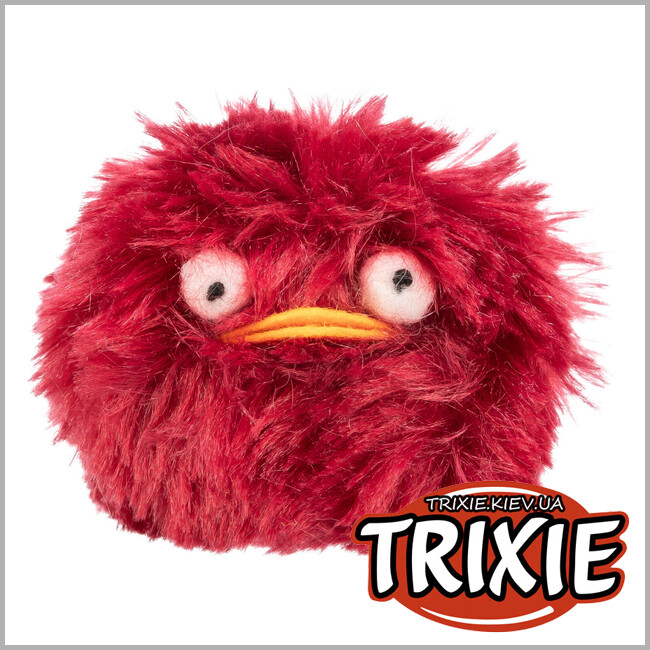 ТРІКСІ Україна - Іграшка для котів Trixie 45551 Звірята зі звуком плюш діаметр 6 см
