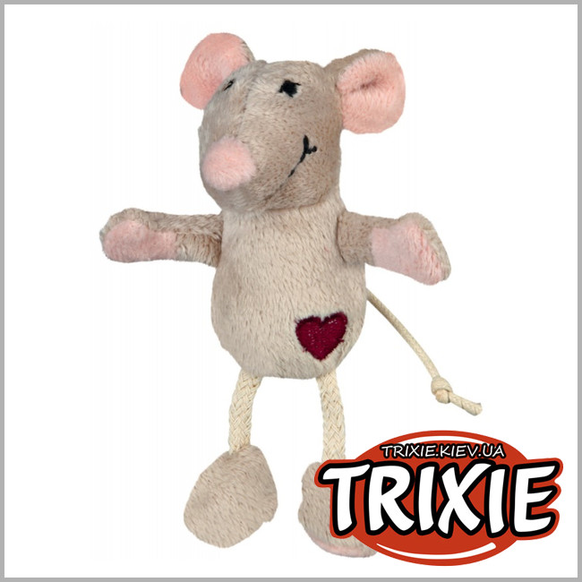 ТРІКСІ Україна - Миша плюшева для котів TRIXIE (плюш 11см)