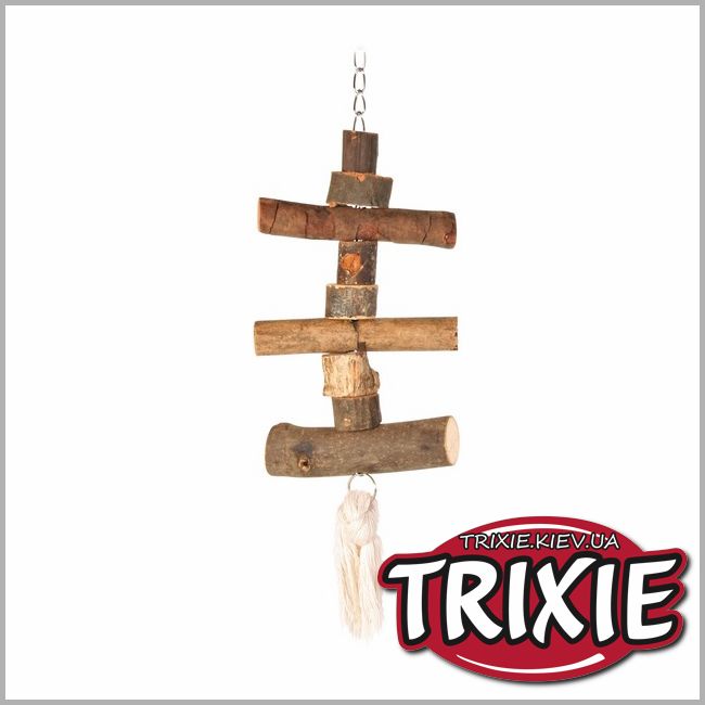 ТРІКСІ Україна - Дерев'яна драбинка для папуги TRIXIE - NaturalLiving