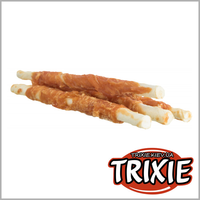 ТРИКСИ Украина - Ассорти жевательных палочек для собак Trixie Denta Fun (курица/ягнёнок/говядина 10см / 250гр)