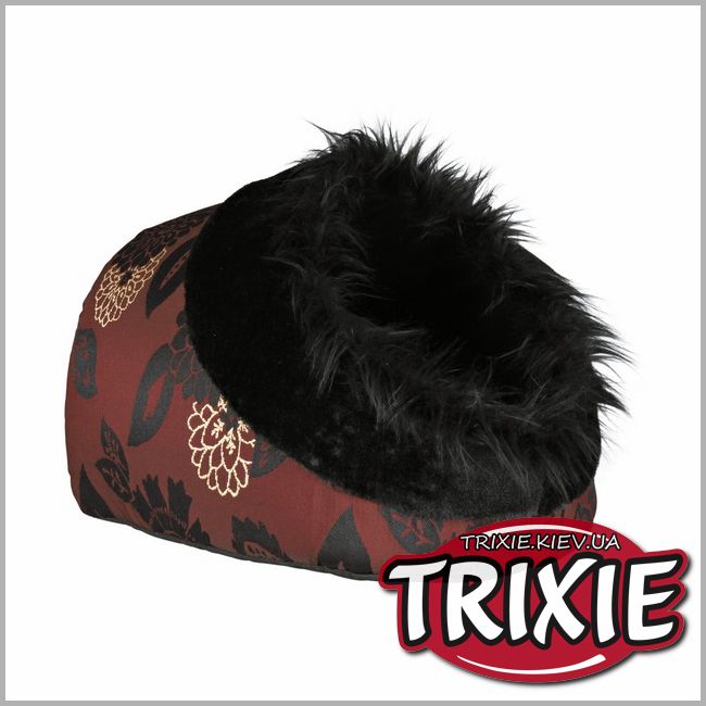 ТРИКСИ Украина - Лежак-пещера  для кошки TRIXIE- Minou, меховая отделка