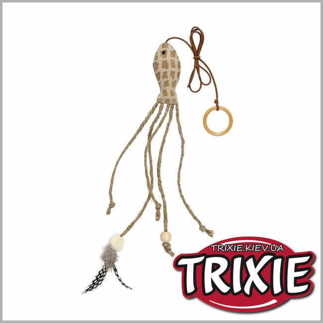 ТРІКСІ Україна - Рибка з мотузками для кішки TRIXIE