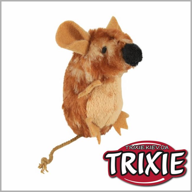 ТРІКСІ Україна - Миша для кішки TRIXIE - з пищалкою
