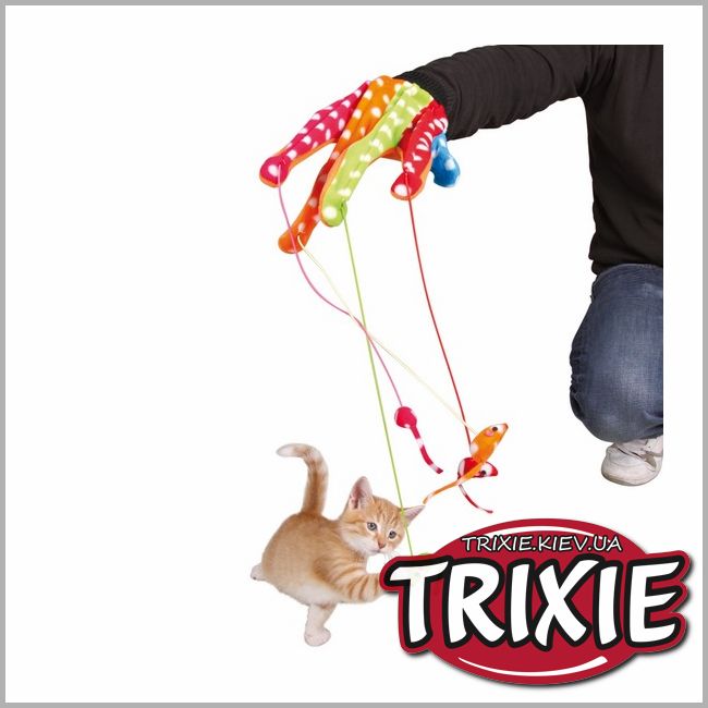 ТРІКСІ Україна - Рукавичка з 4 мишами для кішки TRIXIE