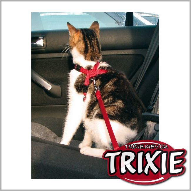 ТРІКСІ Україна - Автомобільна шлейка з повідцем Trixie (20-50см/15мм)