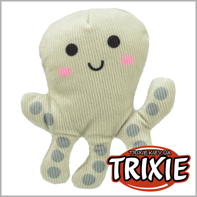 ТРІКСІ Україна - Іграшка Trixie 45683 для котів Восьминіг плюш з котячою м'ятою 10 см