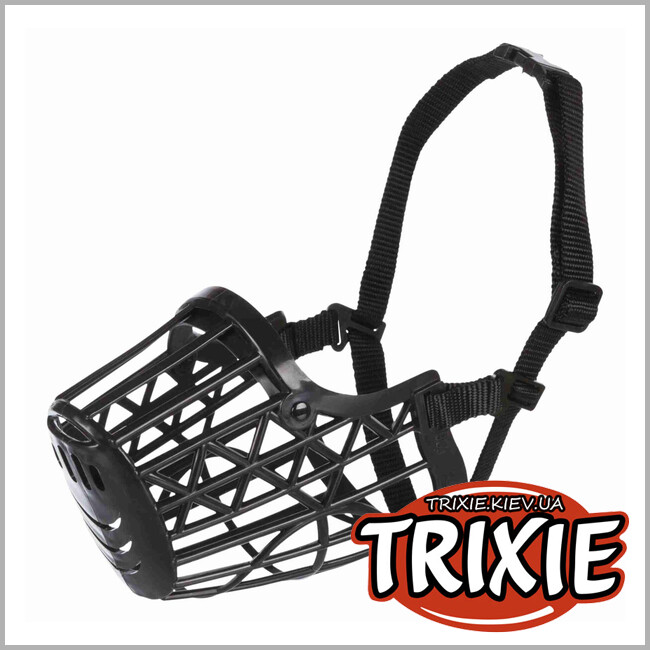 ТРІКСІ Україна - Намордник Trixie 17606 для собак чорний пластик L 32 см