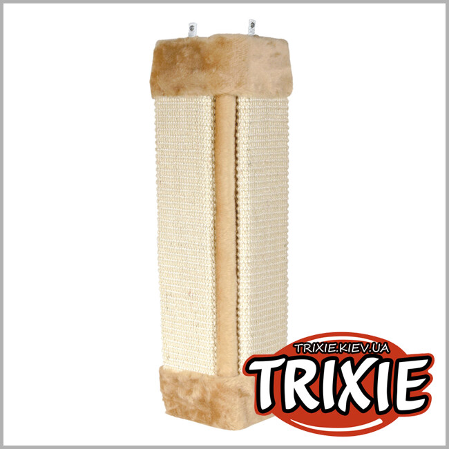 ТРІКСІ Україна - Дряпка для котів Trixie 43191 настінна кутова сизаль/плюш бежева 23x49 см