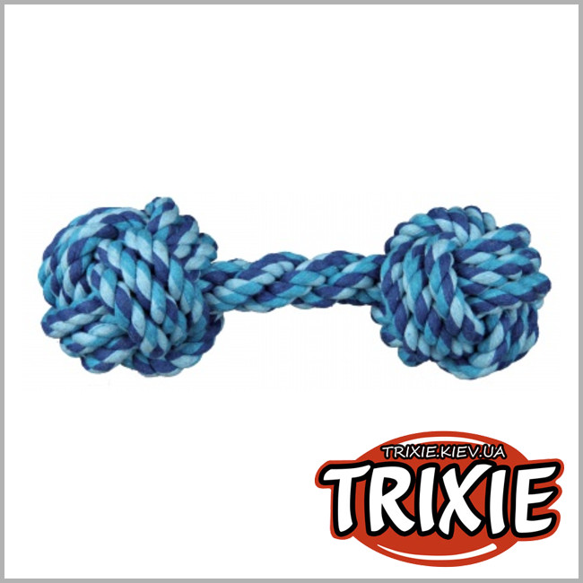 ТРИКСИ Украина - Канат гантель для собак TRIXIE  Denta Fun (20см / 220гр)