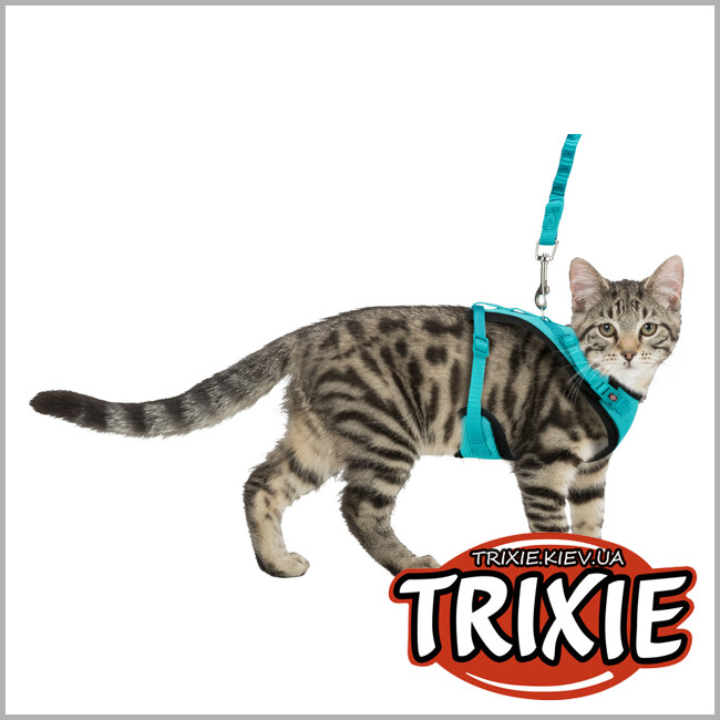 ТРИКСИ Украина - Сетчатая Y-образная шлеяTrixie Mesh Y-Harness ( поводок: 100см. размер: 39-60 см / 10 мм.)