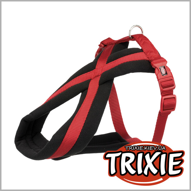 ТРІКСІ Україна - Шлей Premium-TRIXIE (60-100 см/25 мм, червоний)
