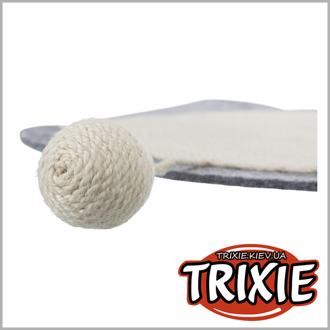 ТРІКСІ Україна - Кігтеточка у вигляді килимка TRIXIE (40 × 35 см, колір: натуральний/сірий)