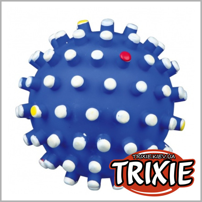 ТРИКСИ Украина - Виниловый мяч с шипами для собак TRIXIE (со звуком 10см)