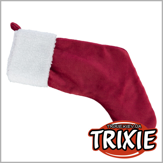 ТРИКСИ Украина - Чулок " Рождественский" Trixie 92626 для животных плюш красный 47см