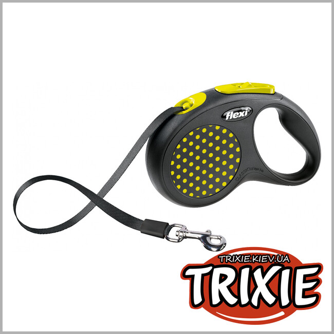 ТРИКСИ Украина - Флекси TRIXIE - DESIGN (5м/до 15 кг, желтый)