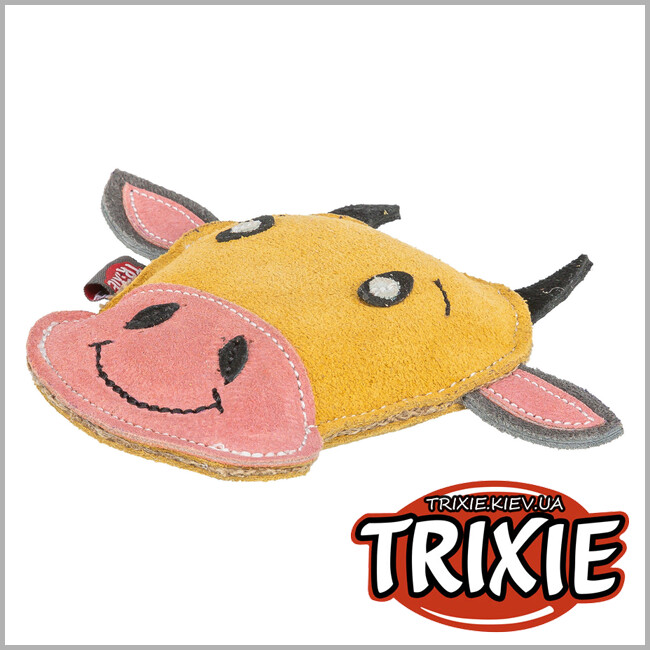 ТРИКСИ Украина - Іграшка для тварин Trixie 35991 "Корова" (шкіра), 17см