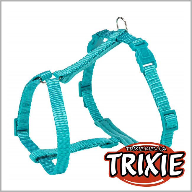 ТРИКСИ Украина - Шлея с поводком для кота Premium - TRIXIE (25–45 см/10 мм, 1.20 м, океан)