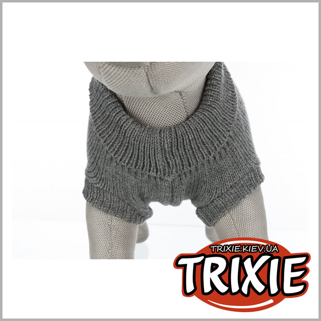 ТРИКСИ Украина - Пуловер для собак Trixie Kenton (XS 22*34*24 cm серый)