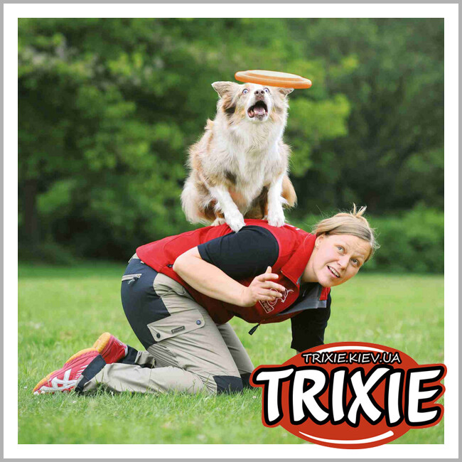 ТРИКСИ Украина - Пластмассовый диск для собак TRIXIE -Activity (Размер: 23см)