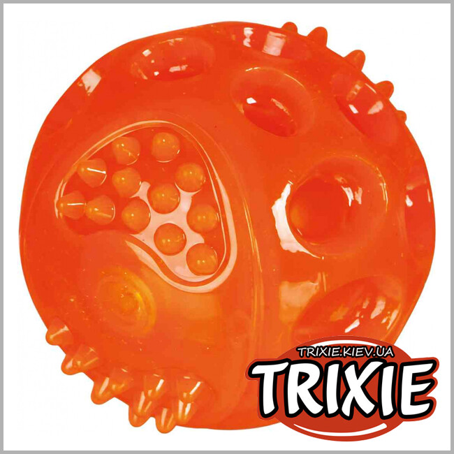 ТРИКСИ Украина -  TPR мигающий мяч для собак TRIXIE (Размер: 6 см)