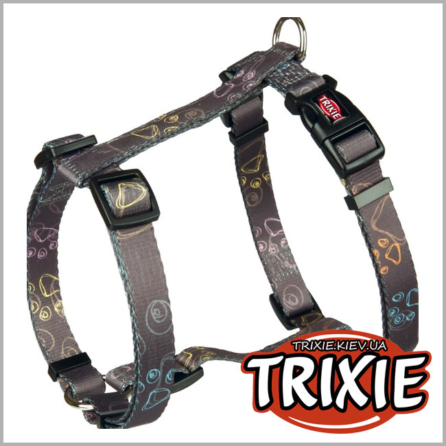 ТРІКСІ Україна - Шлейка посилена для собак TRIXIE Jimmy (Розмір: 40-65см/25мм, коричневий, нейлон)