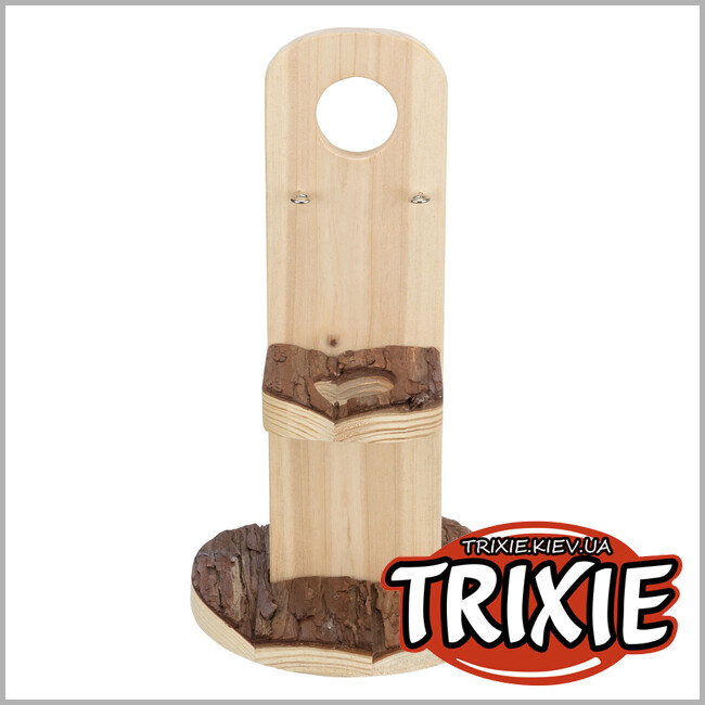 ТРИКСИ Украина - Держатель для поилки Trixie 62126 (дерево/кора), 18х30см