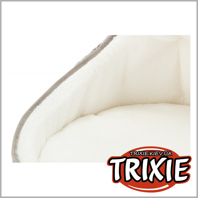 ТРИКСИ Украина - Лежак пещера Trixie Livia (плюш 45*33см серо-коричневый / кремовый)