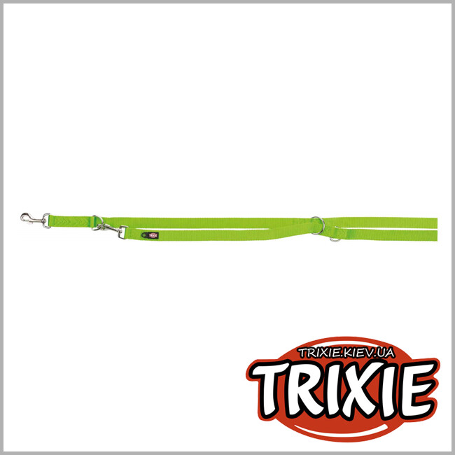 ТРИКСИ Украина - Поводок-перестежка Premium-TRIXIE (XS–S: 2,00м/15мм, яблочный, нейлон)