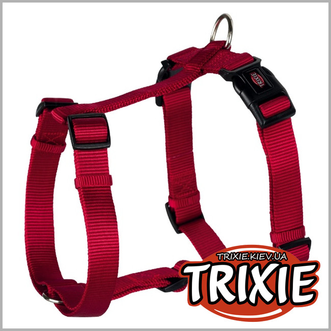 ТРІКСІ Україна - Шлей для собак TRIXIE Premium (Розмір: 20–30 cм/10мм, Колір: червоний)