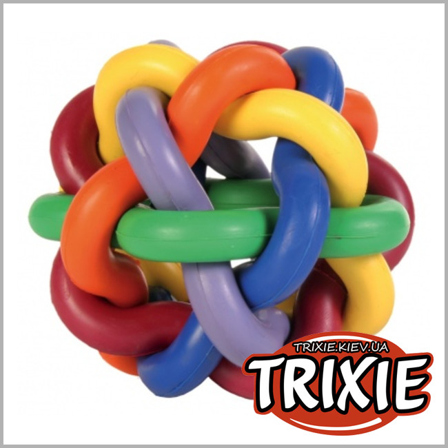 ТРИКСИ Украина - Плетеный мяч для собак TRIXIE (Размер: 10см)