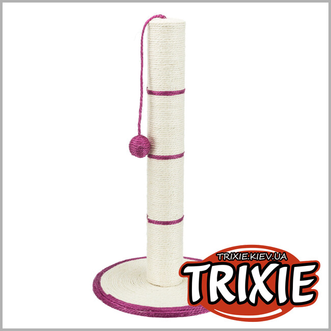 ТРІКСІ Україна - Дряпка-стовпчик для котів Trixie 4310 з іграшкою на мотузці сизаль 35х62 см