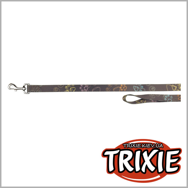 ТРИКСИ Украина - Поводок для собак TRIXIE Jimmy (Размер: 1м/25 мм, коричневый, нейлон )