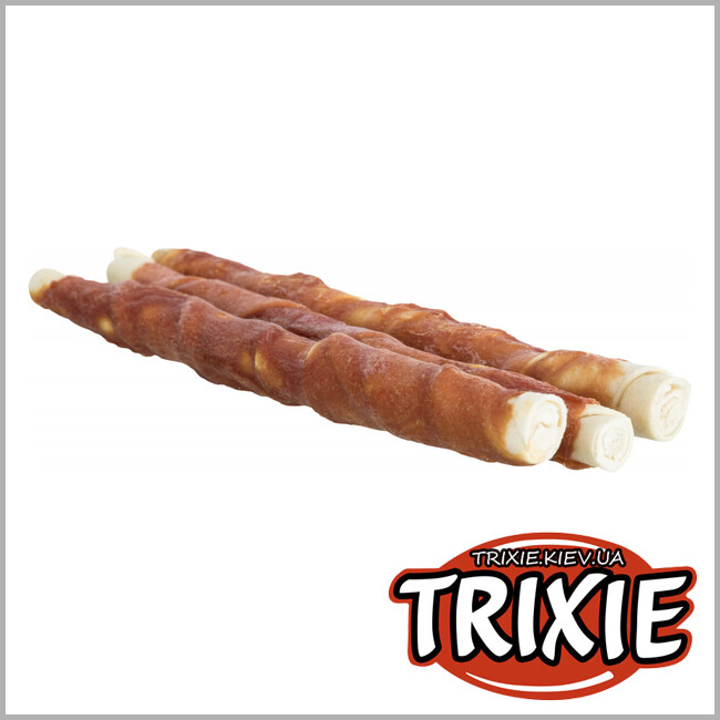 ТРІКСІ Україна - Паличка для чищення зубів Trixie DentaFun Duck Chewing Rolls (качка 28см*3шт/250гр)