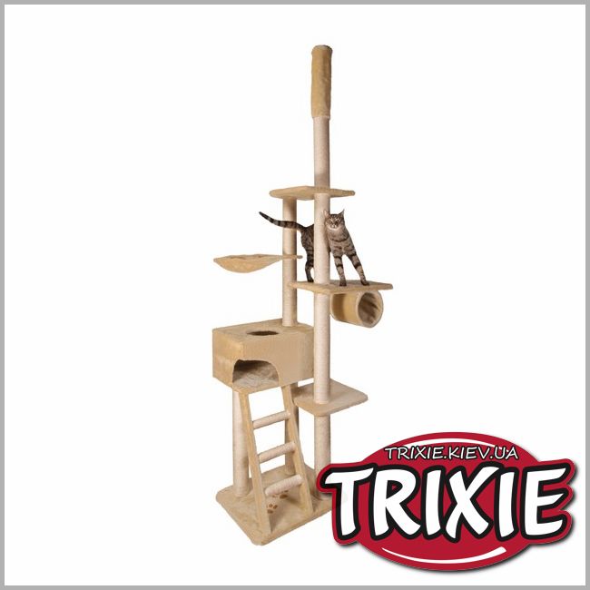 ТРИКСИ Украина - Домик для кошки TRIXIE - Zaragoza (Высота: 230-260см, Цвет: бежевый)