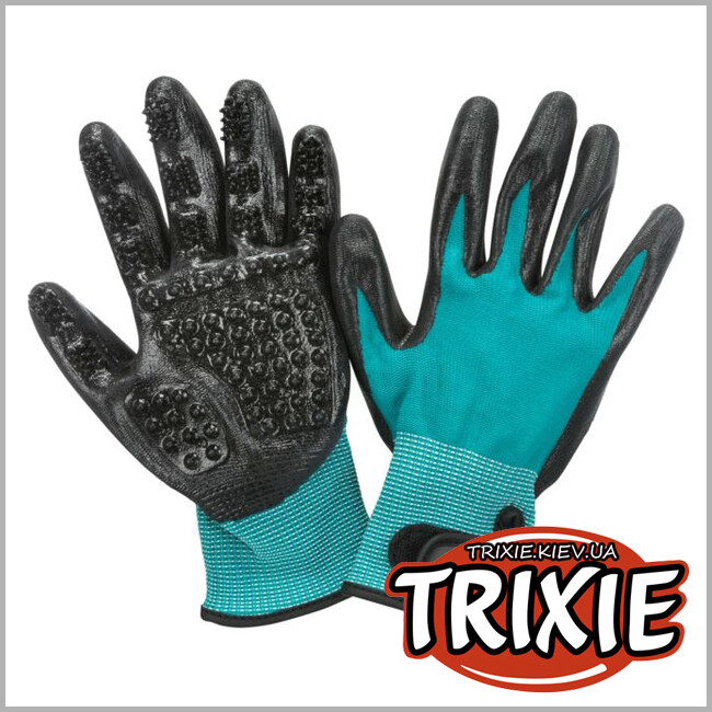 ТРИКСИ Украина - Перчатка д/ухода за мехом TRIXIE (нейлон/резина,16х23см, 1пара)