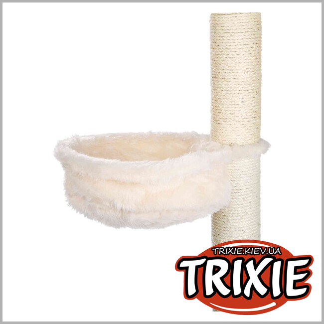 ТРИКСИ Украина - Гамак плюшевый для домика и дряпалки на Trixie 43921 металлическом каркасе, 38см, кремовый