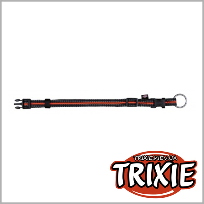 ТРИКСИ Украина - Ошейник для собак TRIXIE - Fusion  (Размер:30–45см/17мм, Цвет:чёрный/оранж)