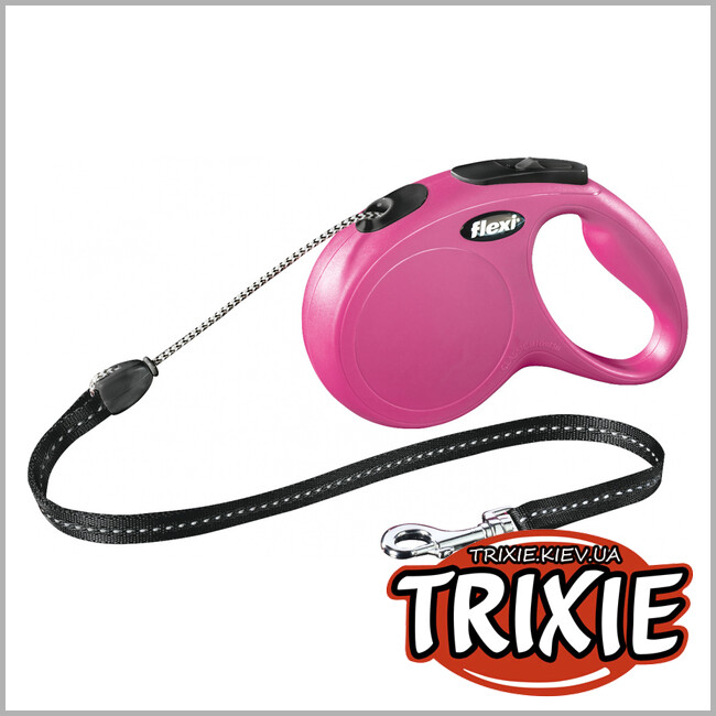 ТРИКСИ Украина - Флекси TRIXIE - New CLASSIC (M: 5м, до 20кг, черный)