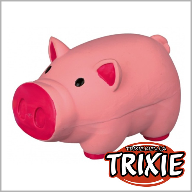 ТРИКСИ Украина - Поросенок  со звуком игрушка для собак TRIXIE  (со звуком латекс 11см)
