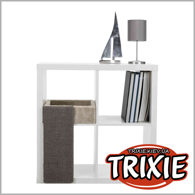 ТРИКСИ Украина - Лежак для котов Trixie 44085 на полку с драпом, 33х48х37см, светло-серый