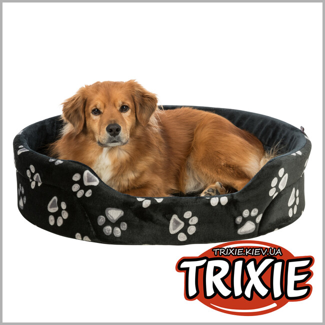 ТРИКСИ Украина - Кровать Джимми для собак Trixie ( плюш+полиэстер 55*45 черный )