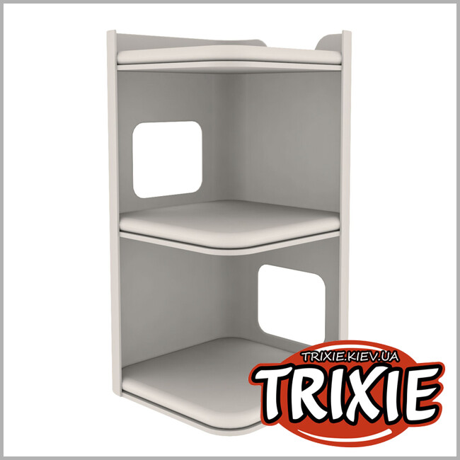 ТРІКСІ Україна - Будиночок вежа-драпак Trixie 44957 "Jorge", 78см,антрацит/світло-сірий/сірий