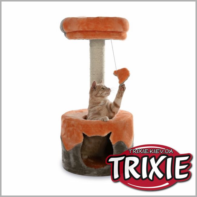 ТРИКСИ Украина - Домик для кошки TRIXIE - Nuria (Высота: 71см, Цвет: серый/оранж)
