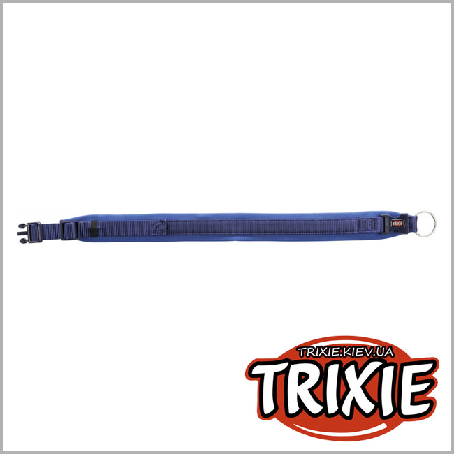 ТРІКСІ Україна - Нашийник Premium з неопреновою підкладкою TRIXIE (L-XL: 56-62см/25мм,індиго/синій)