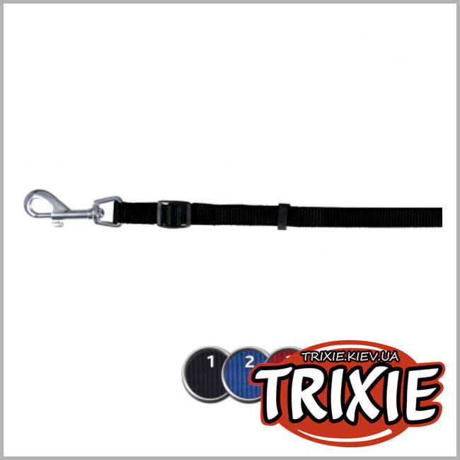 ТРИКСИ Украина - Поводок для собак TRIXIE - Classic (Размер XS:1,8м/10мм, Цвет:черный, капрон)